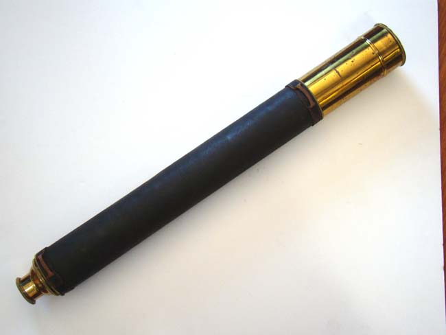 An Outstanding 19th century single-draw Telescope signed "Made by Bardou of Paris for Riggs and Brother, Philadelphia" circa 1850-1870 — image 2